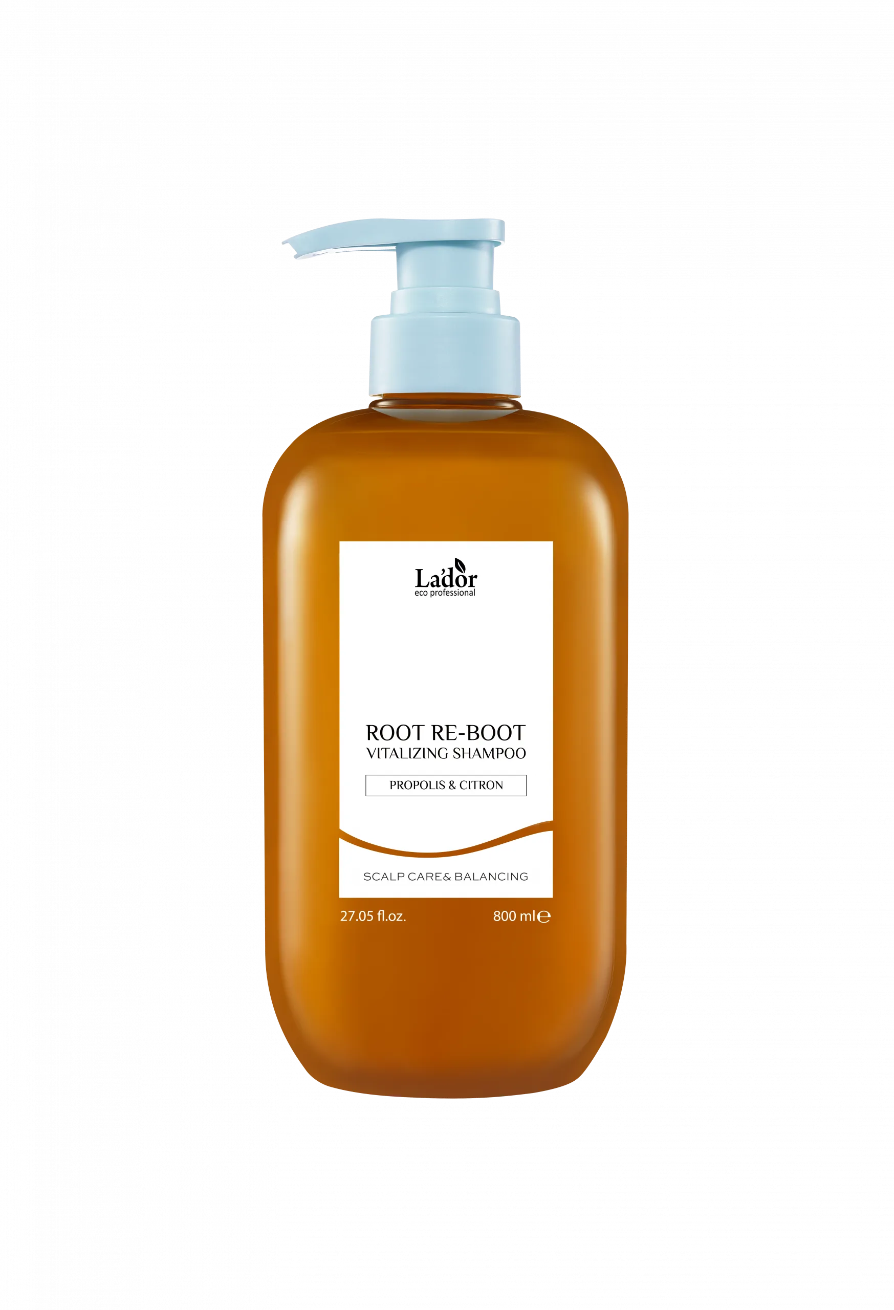 ШАМПУНЬ ДЛЯ ВОЛОС LADOR ROOT RE-BOOT VITALIZING SHAMPOO PROPOLIS & CITRON 800ml